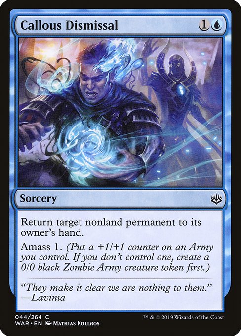 Callous Dismissal (War of the Spark)