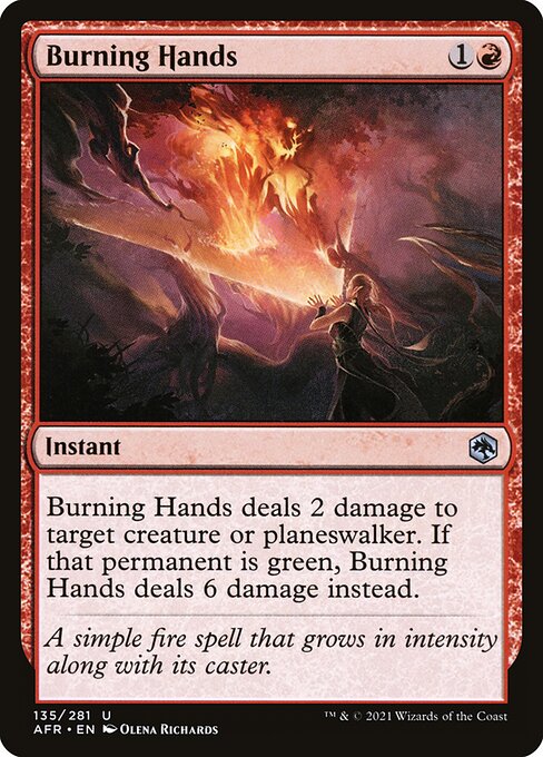 Burning Hands (Adventures in the Forgotten Realms)