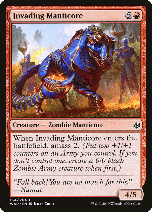 Invading Manticore (War of the Spark)