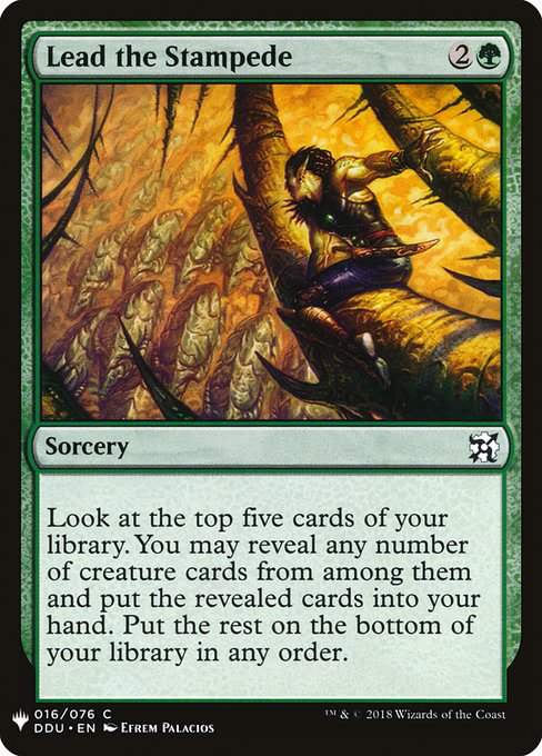 Lead the Stampede (The List)