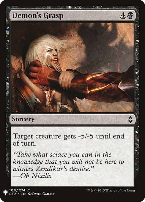 Demon's Grasp (The List)