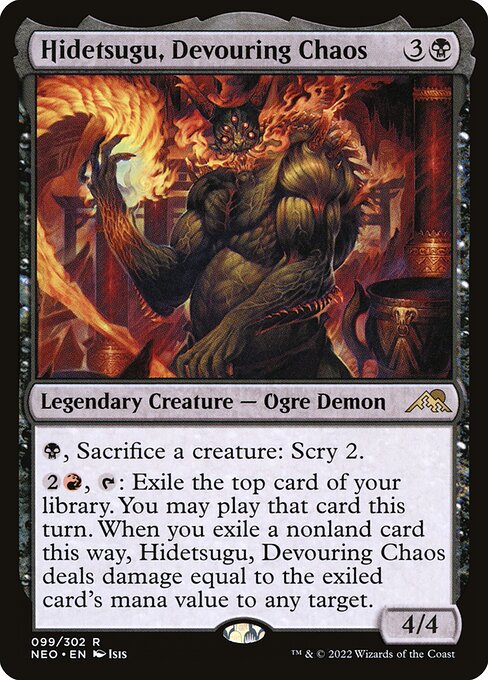 Hidetsugu, Devouring Chaos (Kamigawa: Neon Dynasty)