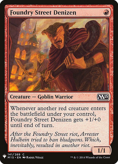 Foundry Street Denizen (The List)
