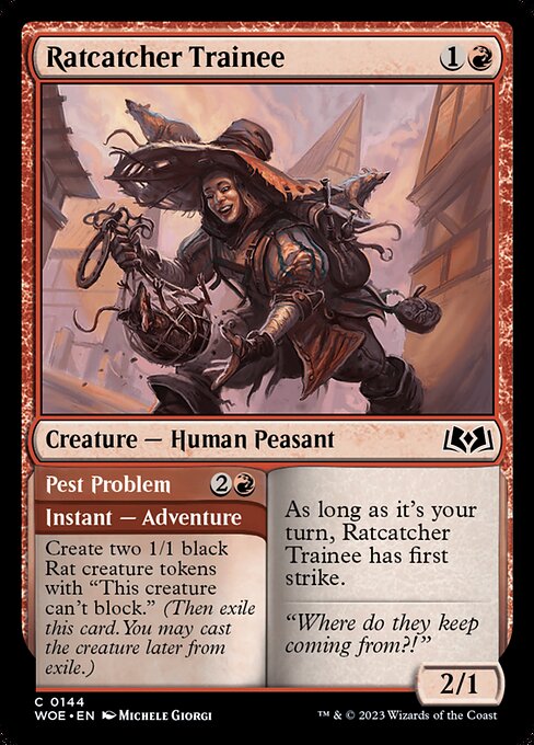 Ratcatcher Trainee // Pest Problem (Wilds of Eldraine)
