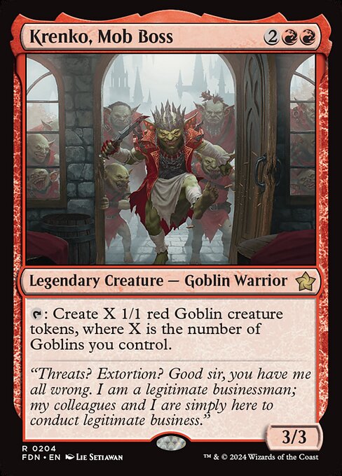 Krenko, Mob Boss (Foundations)
