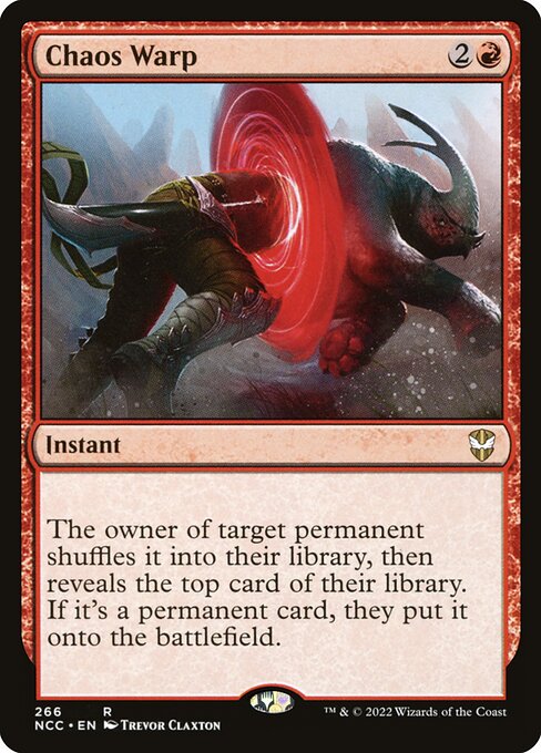 Chaos Warp (New Capenna Commander)