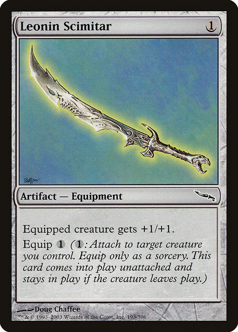 Leonin Scimitar (Mirrodin)