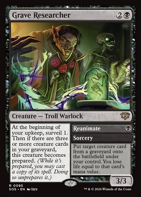 Grave Researcher // Reanimate (Secrets of Strixhaven)