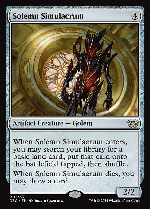 Solemn Simulacrum (Duskmourn: House of Horror Commander)