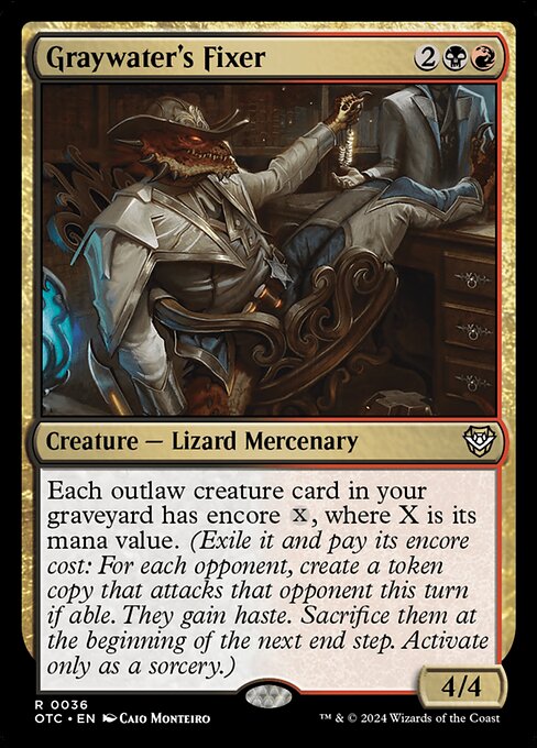 Graywater's Fixer (Outlaws of Thunder Junction Commander)