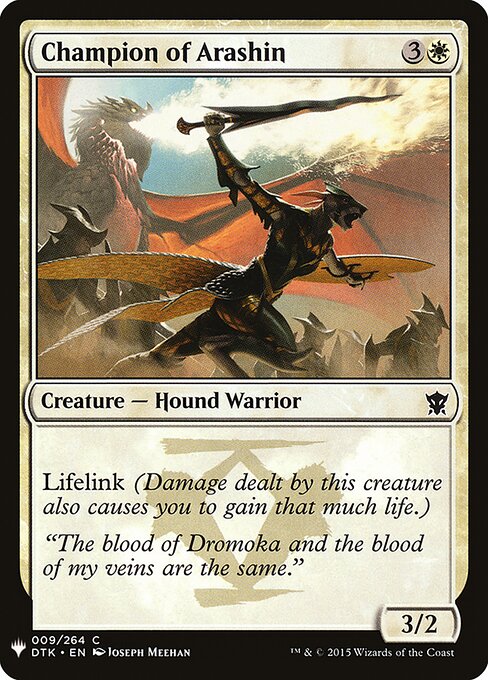 Champion of Arashin (The List)
