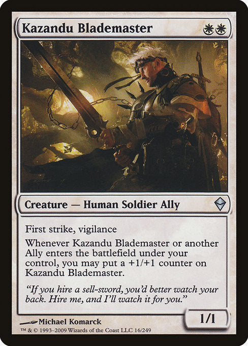 Kazandu Blademaster (Zendikar)