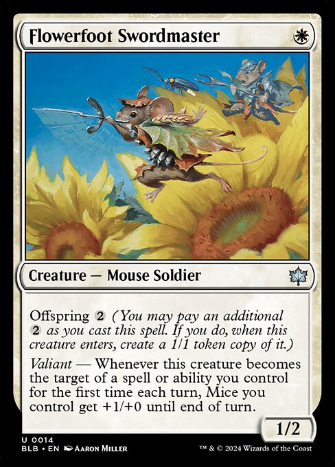 Flowerfoot Swordmaster (Bloomburrow)