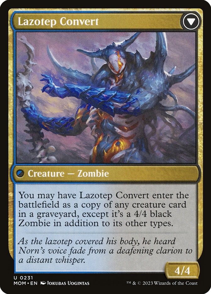 Invasion of Amonkhet // Lazotep Convert (March of the Machine)