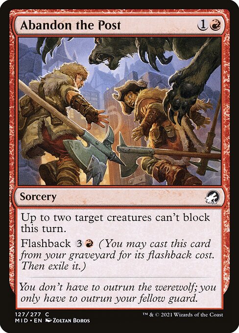 Abandon the Post (Innistrad: Midnight Hunt)