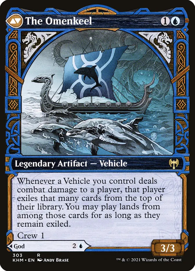 Cosima, God of the Voyage // The Omenkeel (Kaldheim)