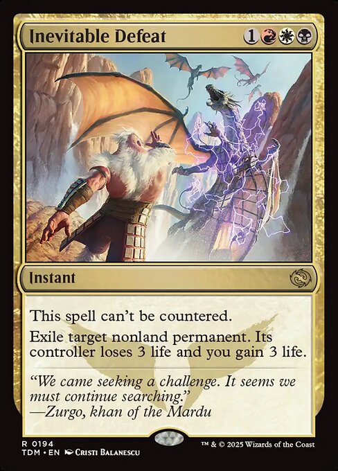 Inevitable Defeat (Tarkir: Dragonstorm)