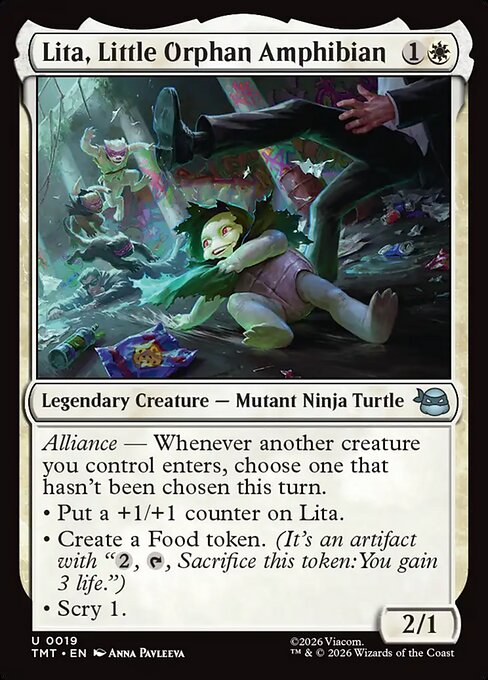 Lita, Little Orphan Amphibian (Teenage Mutant Ninja Turtles)