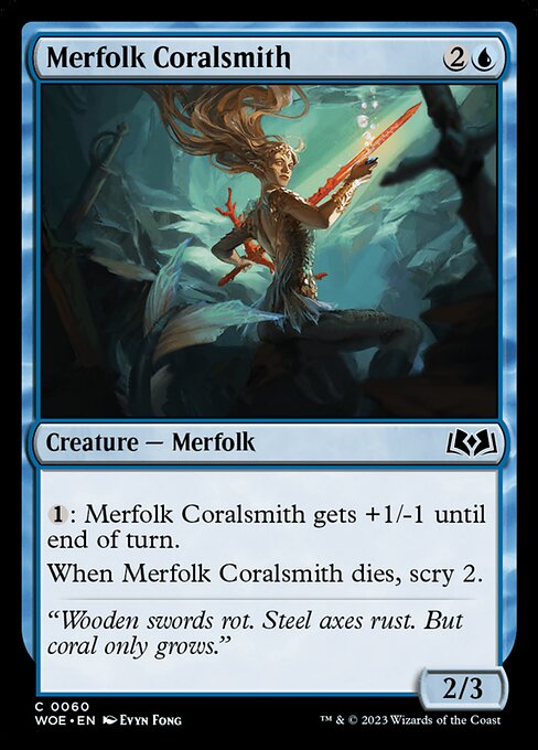 Merfolk Coralsmith (Wilds of Eldraine)