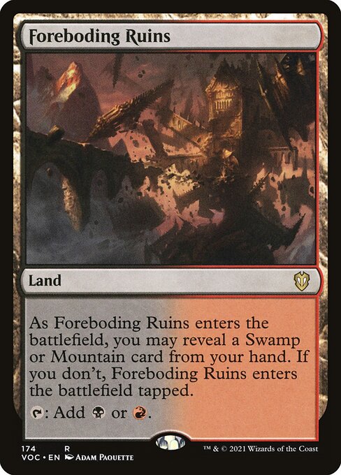 Foreboding Ruins (Crimson Vow Commander)