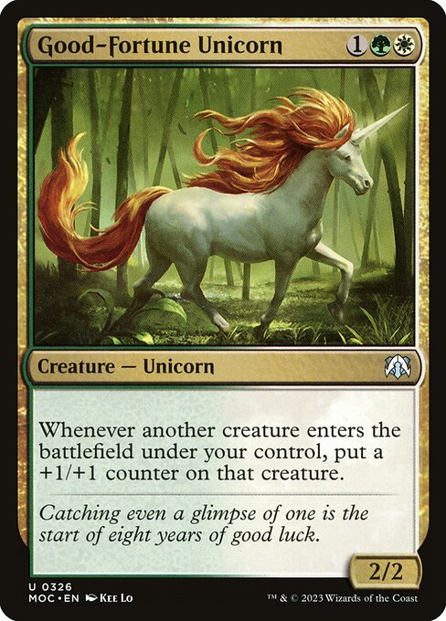 Good-Fortune Unicorn (March of the Machine Commander)