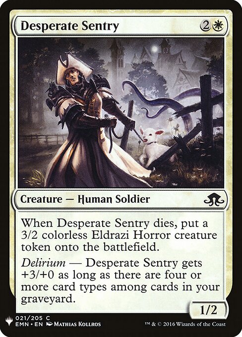 Desperate Sentry (The List)