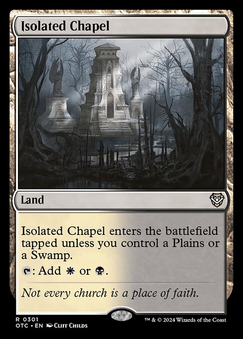Isolated Chapel (Outlaws of Thunder Junction Commander)