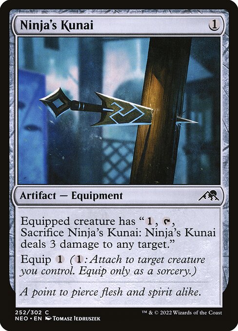 Ninja's Kunai (Kamigawa: Neon Dynasty)