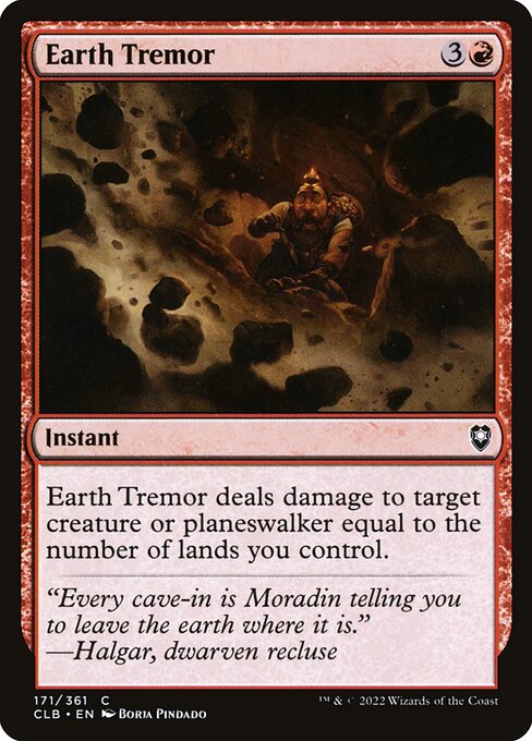 Earth Tremor (Commander Legends: Battle for Baldur's Gate)