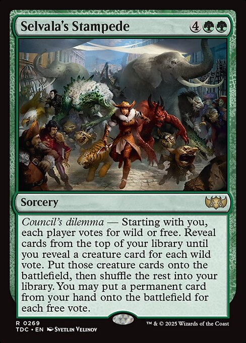 Selvala's Stampede (Tarkir: Dragonstorm Commander)