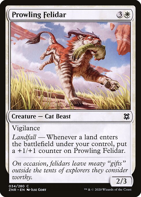 Prowling Felidar (Zendikar Rising)