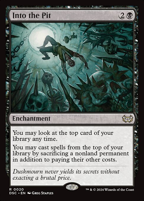 Into the Pit (Duskmourn: House of Horror Commander)