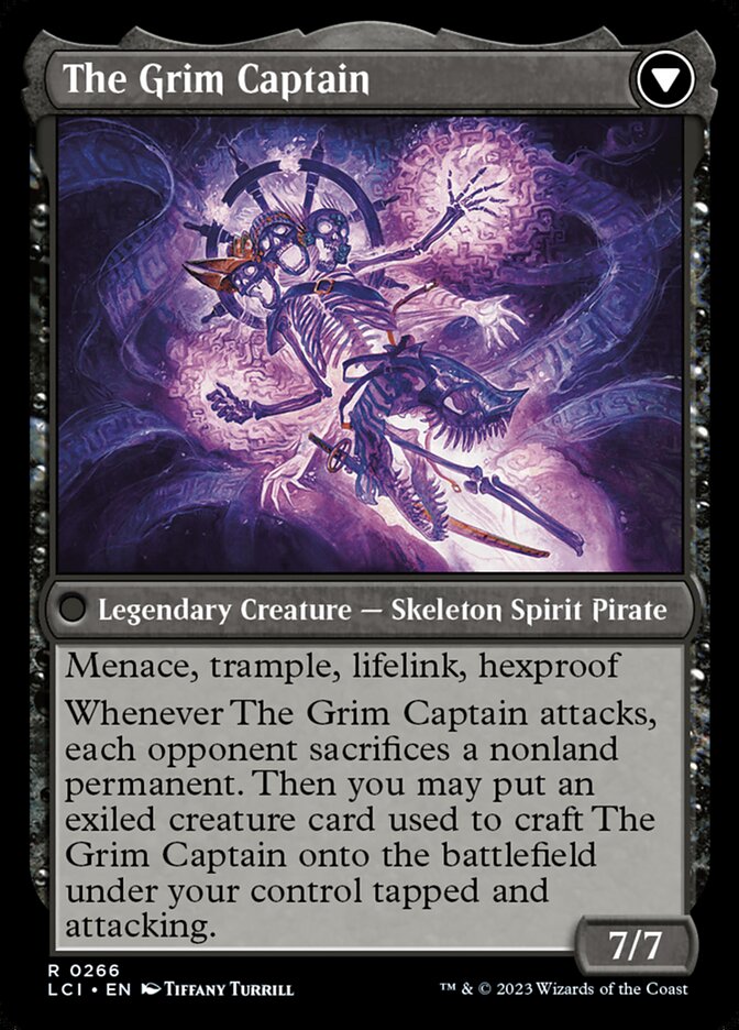Throne of the Grim Captain // The Grim Captain (The Lost Caverns of Ixalan)