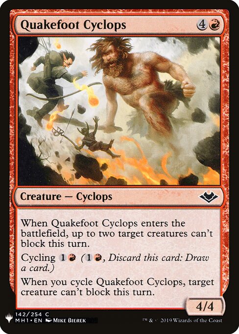 Quakefoot Cyclops (The List)