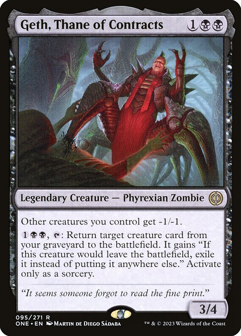 Geth, Thane of Contracts (Phyrexia: All Will Be One)