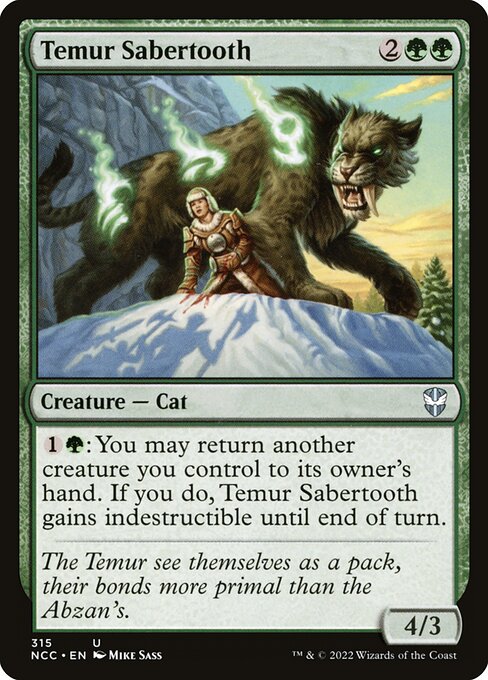 Temur Sabertooth (New Capenna Commander)