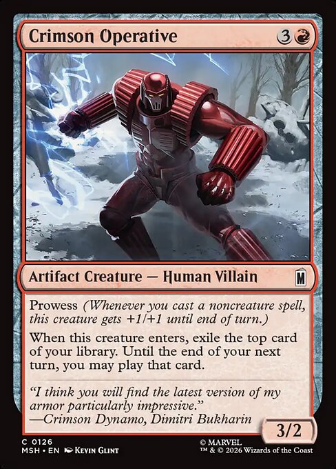 Crimson Operative (Marvel Super Heroes)