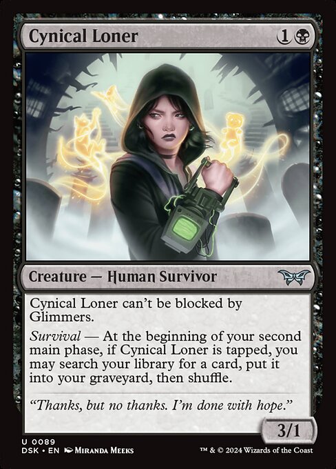 Cynical Loner (Duskmourn: House of Horror)