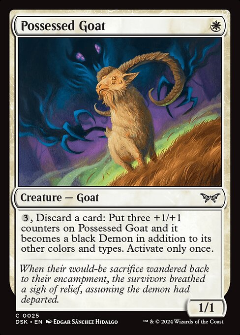 Possessed Goat (Duskmourn: House of Horror)