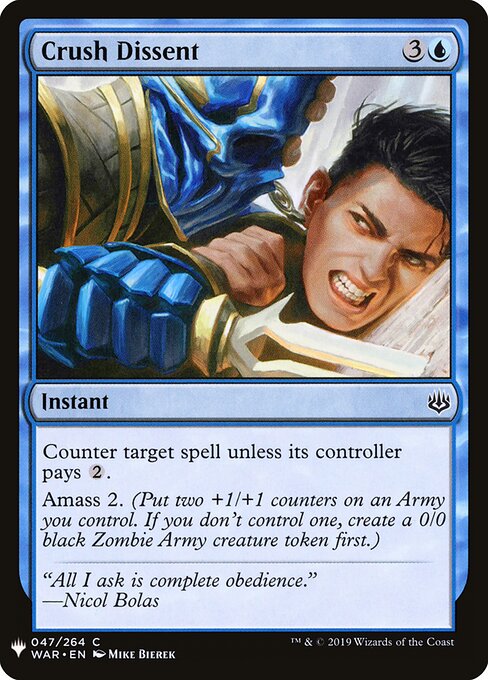 Crush Dissent (The List)