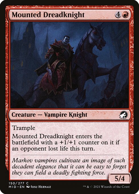 Mounted Dreadknight (Innistrad: Midnight Hunt)