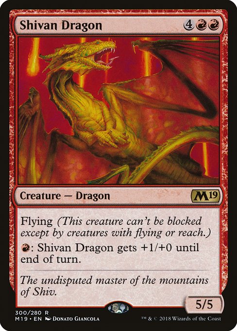 Shivan Dragon (Core Set 2019)