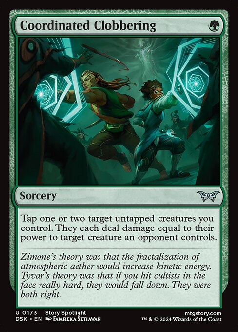 Coordinated Clobbering (Duskmourn: House of Horror)