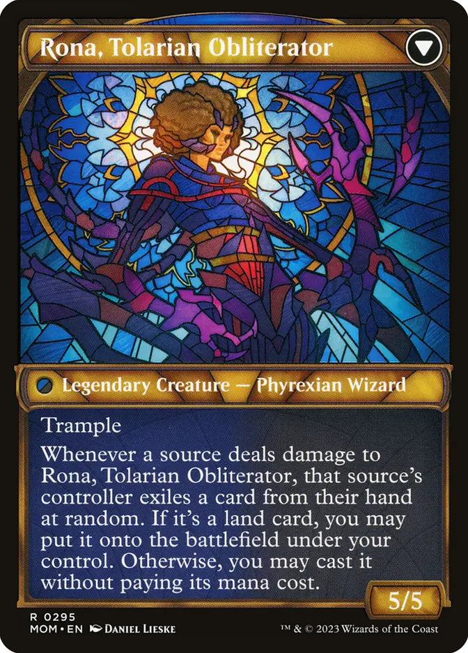 Rona, Herald of Invasion // Rona, Tolarian Obliterator (March of the Machine)