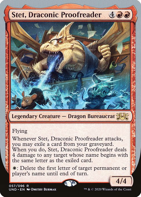 Stet, Draconic Proofreader (Unsanctioned)