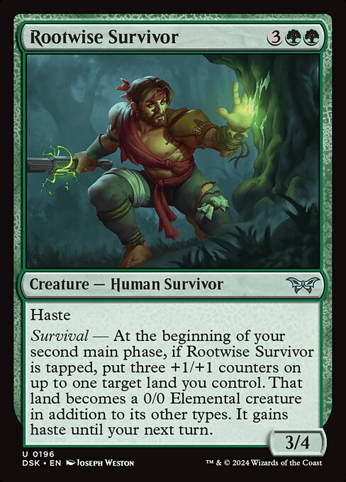 Rootwise Survivor (Duskmourn: House of Horror)