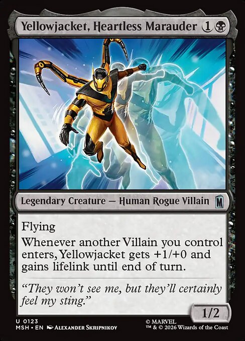 Yellowjacket, Heartless Marauder (Marvel Super Heroes)