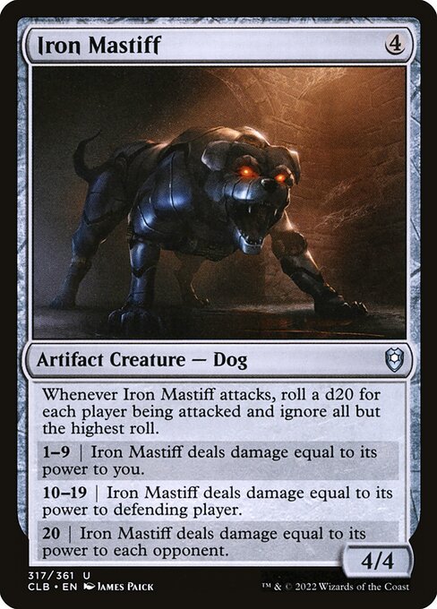 Iron Mastiff (Commander Legends: Battle for Baldur's Gate)