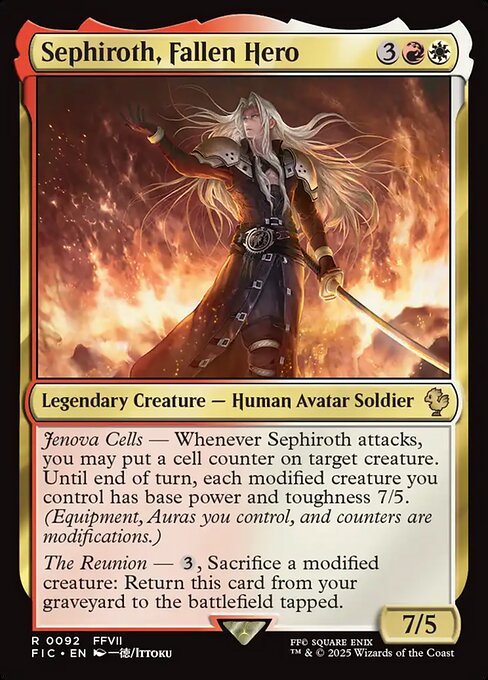 Sephiroth, Fallen Hero (Final Fantasy Commander)