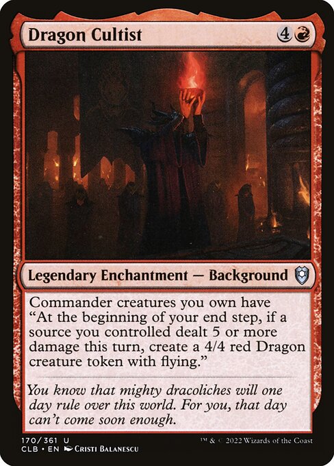 Dragon Cultist (Commander Legends: Battle for Baldur's Gate)
